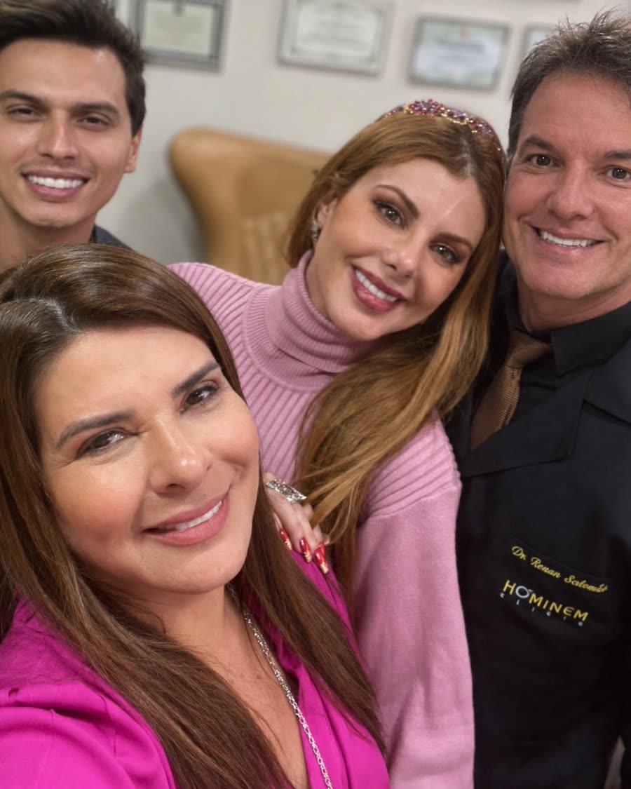 Mara Maravilha com o Dr. Bruno Salomão na clínica